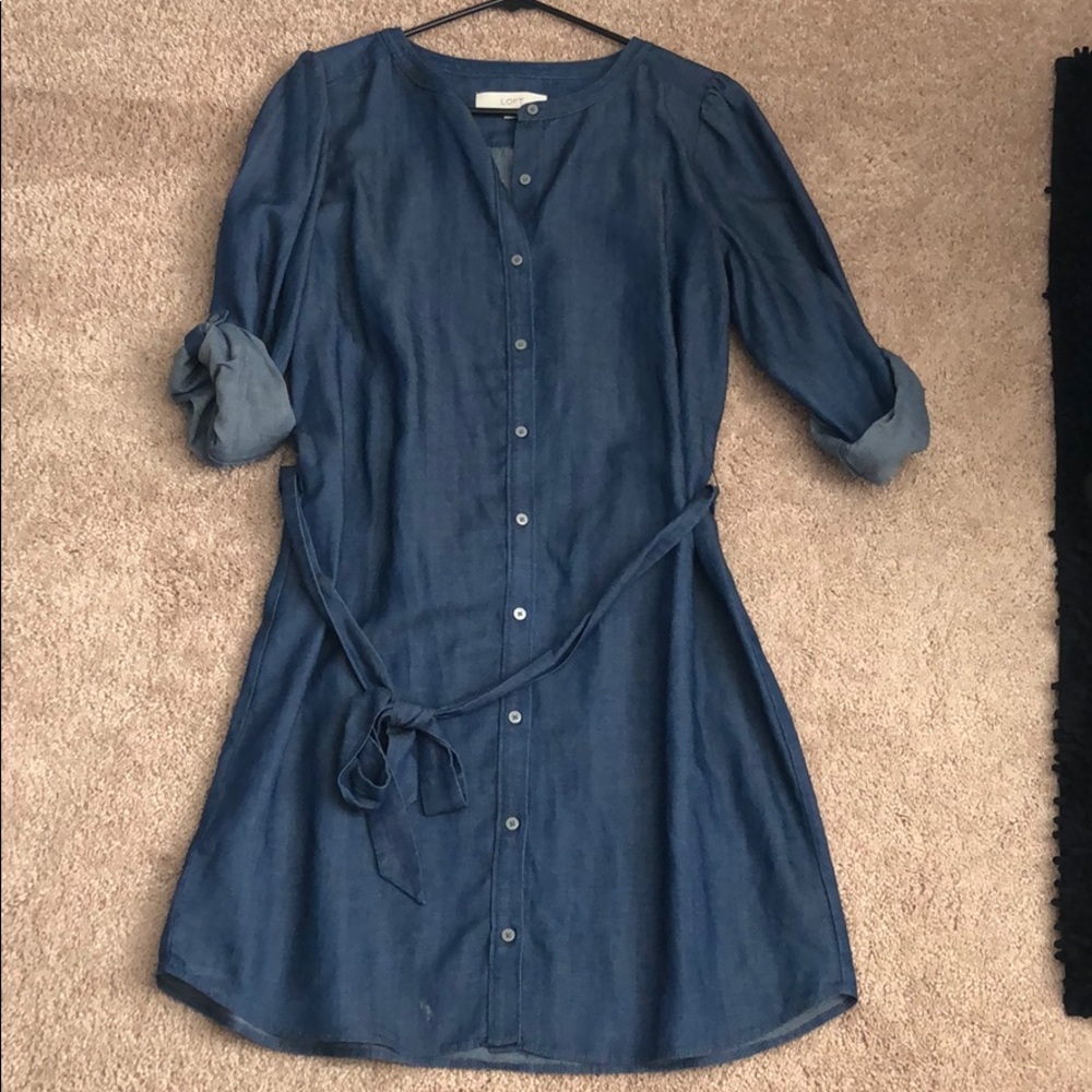 Denim loft dress!